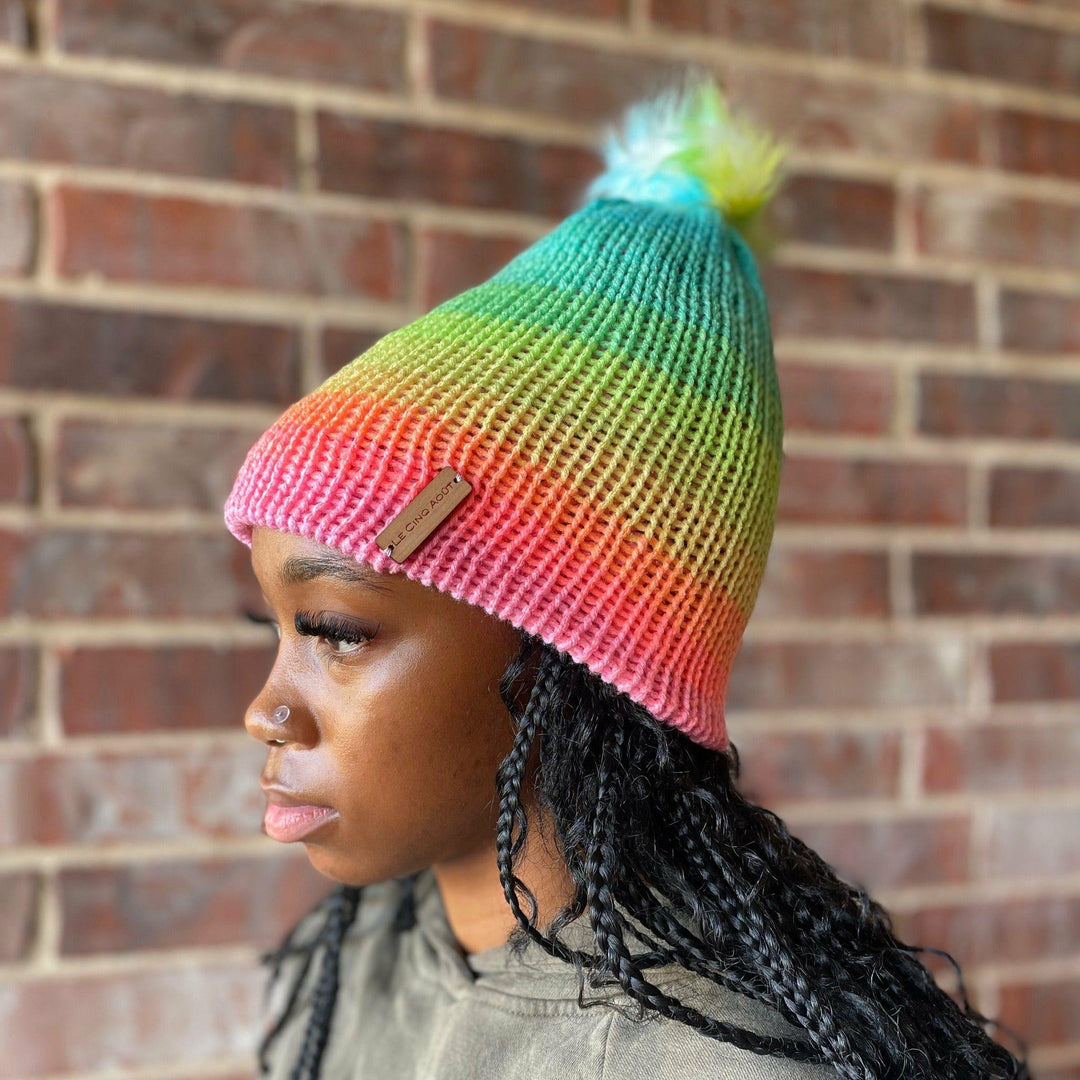 Rainbow Beanie (TikTok Inspired Beanie)