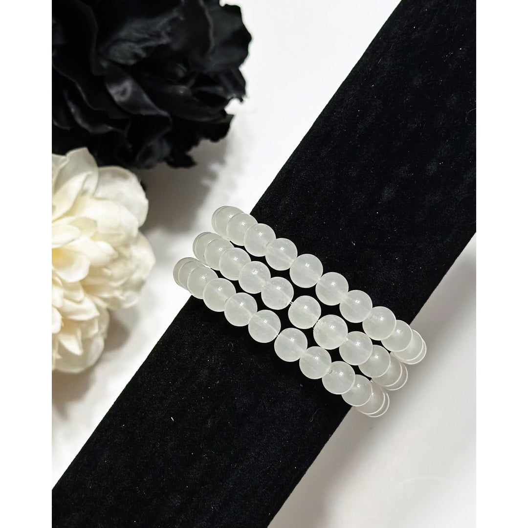 Shades Of Grey Beaded Bracelets