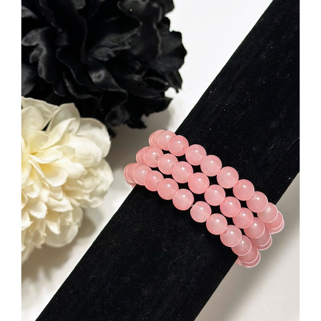 Shades Of Red Beaded Bracelets