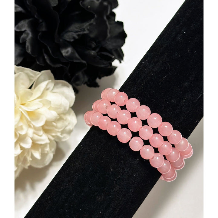 Shades Of Red Beaded Bracelets