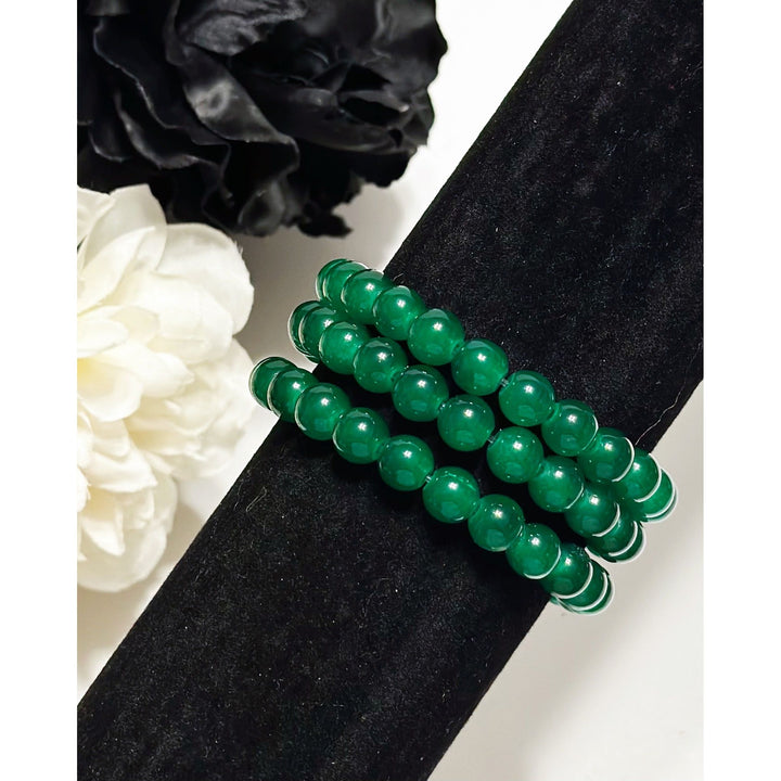 Shades Of Green Beaded Bracelets