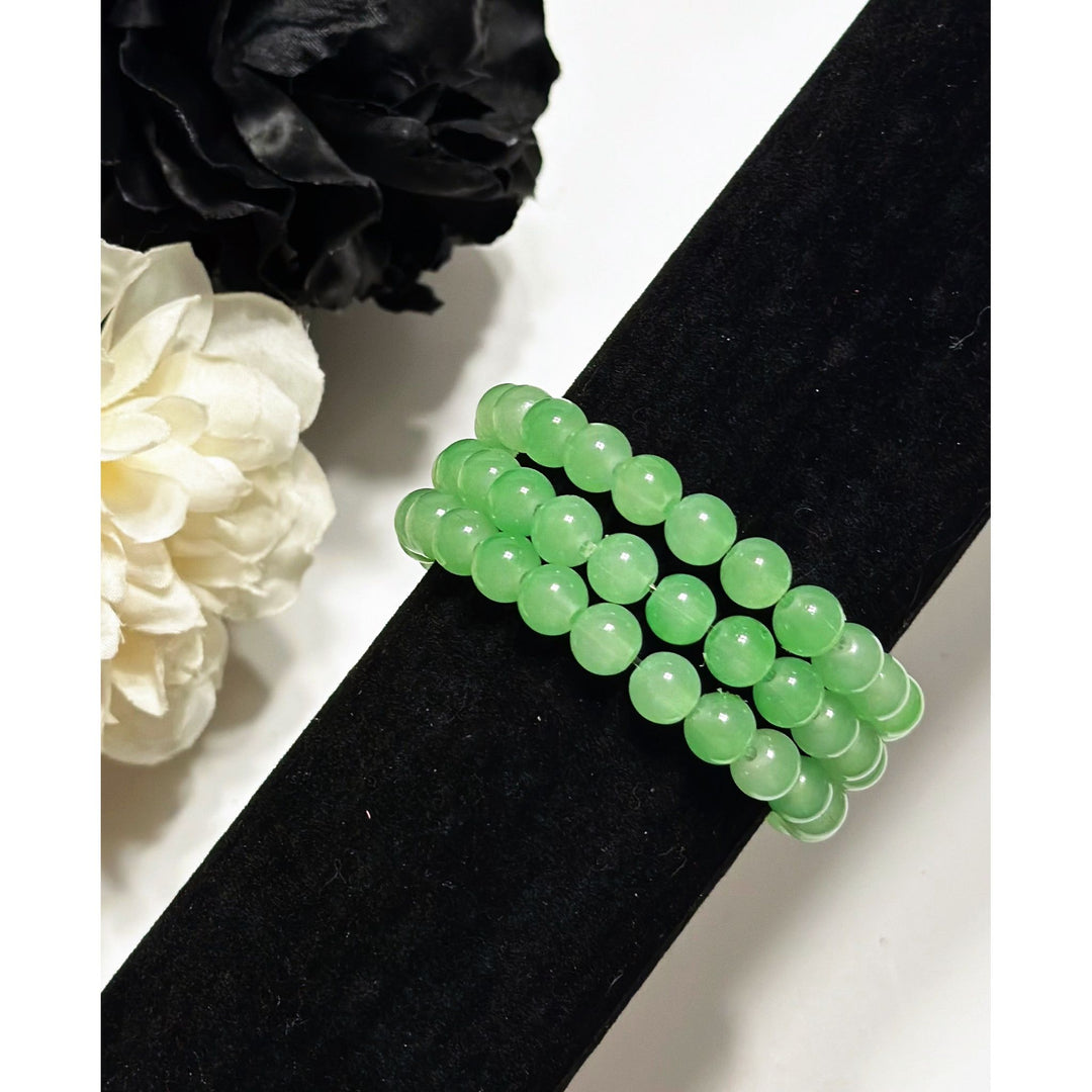 Shades Of Green Beaded Bracelets