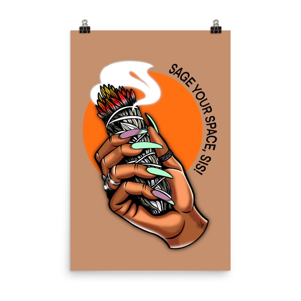 Sage Your Space, Sis | Wall Art