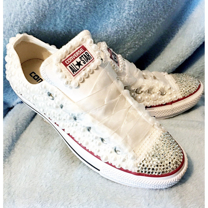 Custom Pearl Kids Converse