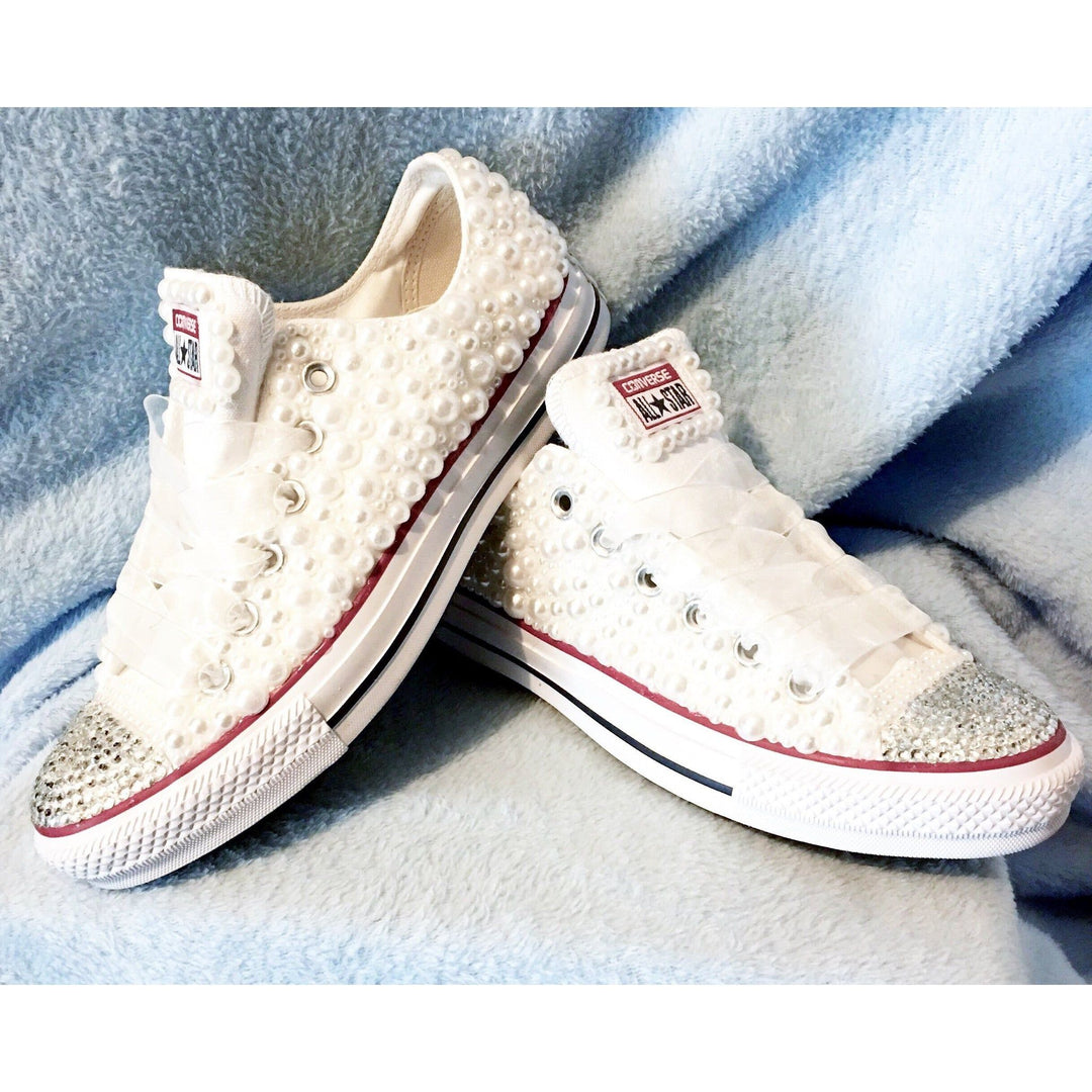 Custom Pearl Kids Converse
