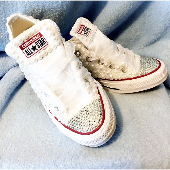 Custom Pearl Kids Converse
