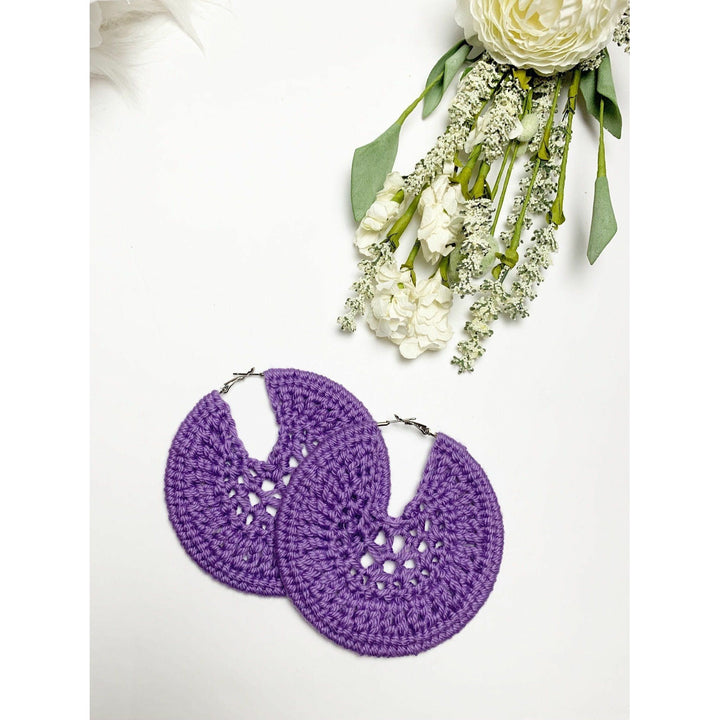 Amethyst Webbed Earrings