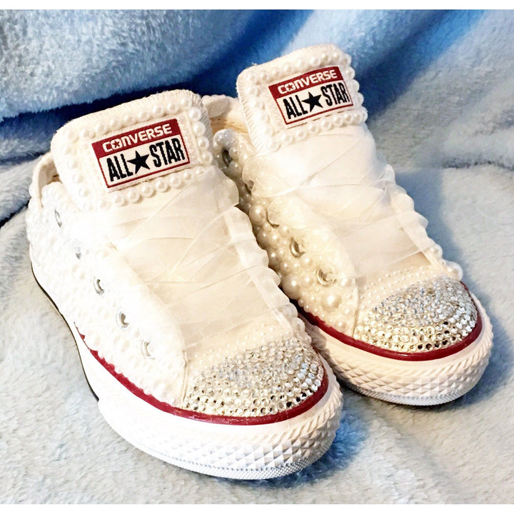 Custom Pearl Kids Converse
