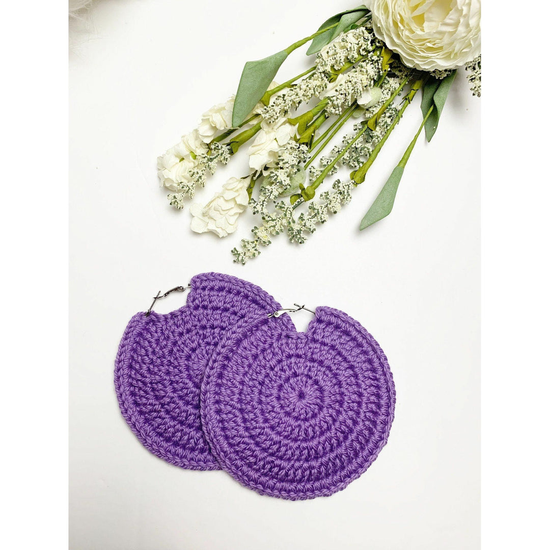 Amethyst Solid Earrings
