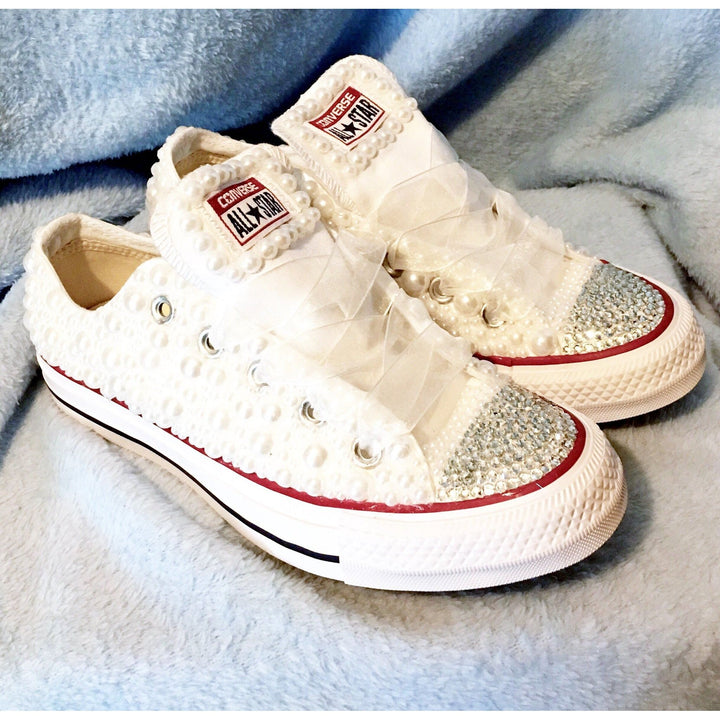 Custom Pearl Kids Converse