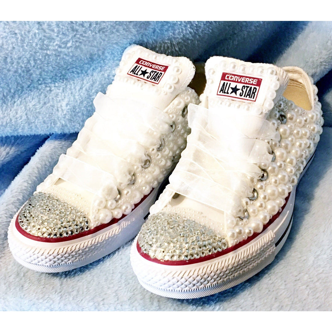 Custom Pearl Kids Converse