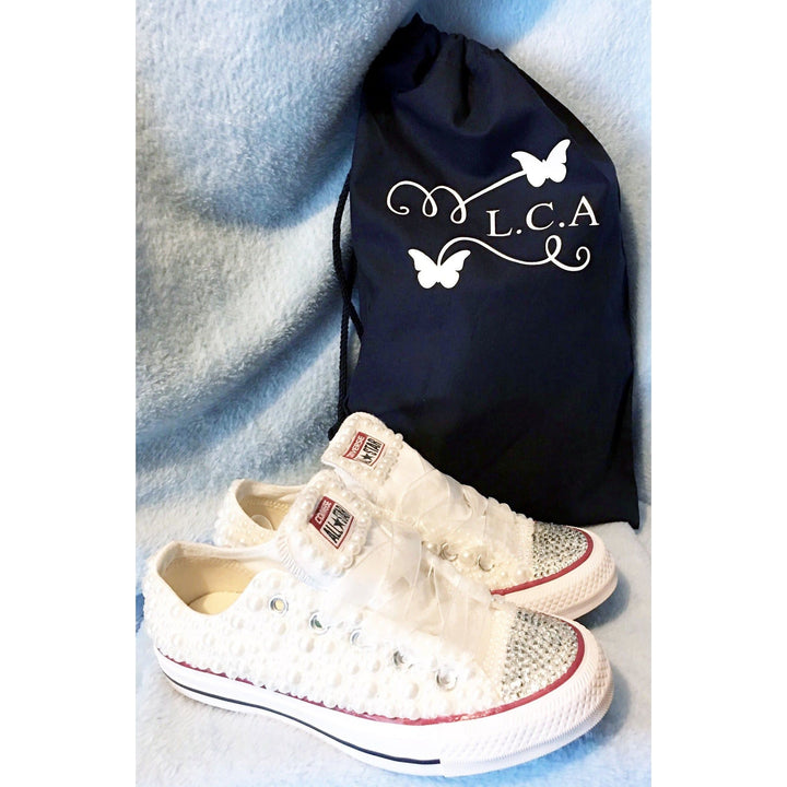 Custom Pearl Kids Converse