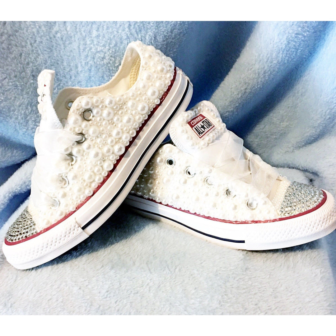 Custom Pearl Kids Converse